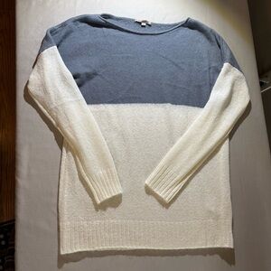 GAP Two-Tone Sweater - Grey and Cream